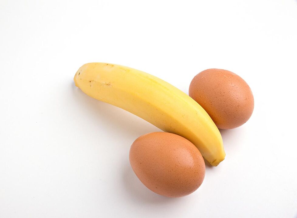 ouă de pui și banane pentru a crește potența